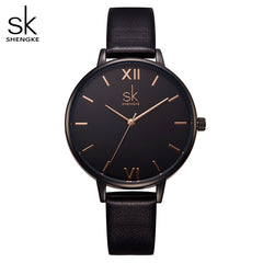 Elegant Woman's Leather Watch