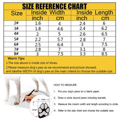Reflective Waterproof Dog Boots