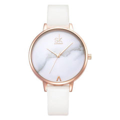 Elegant Woman's Leather Watch
