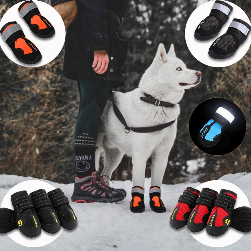 Reflective Waterproof Dog Boots