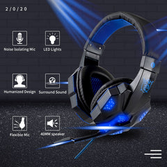 Wired Gamer Headset with LED lightening