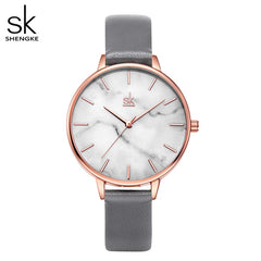 Elegant Woman's Leather Watch