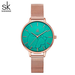 Elegant Woman's Leather Watch
