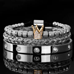 Crystal Embedded Roman Bracelets