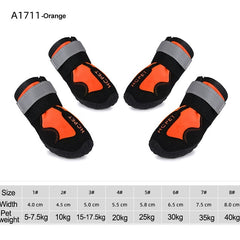 Reflective Waterproof Dog Boots