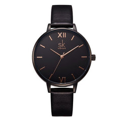Elegant Woman's Leather Watch