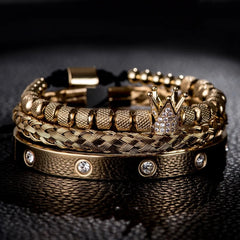 Crystal Embedded Roman Bracelets