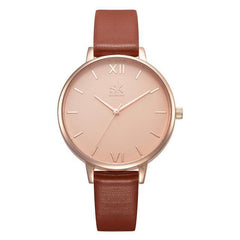 Elegant Woman's Leather Watch