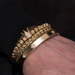 Crystal Embedded Roman Bracelets