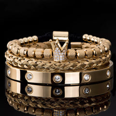 Crystal Embedded Roman Bracelets